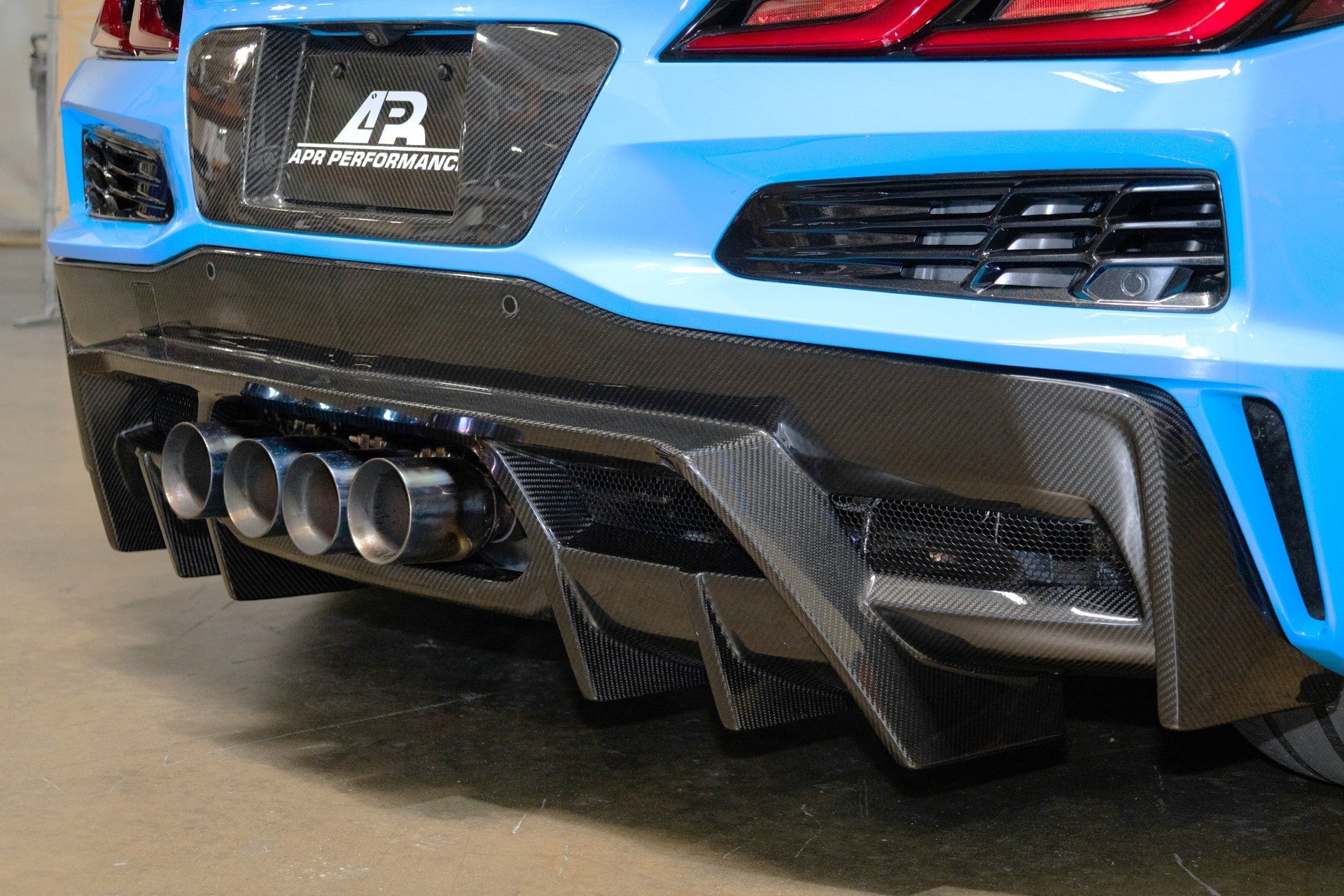 APR Chevrolet Corvette C8 Z06, ERAY, ZR1, Grand Sport Carbon Fiber Rear Diffuser