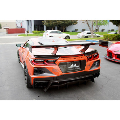 Alerón ajustable de fibra de carbono APR GTC-500 para Chevrolet Corvette C8 y Z06 2020 en adelante