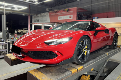 Carbonado AF Style Dry Carbon Fiber Front Lip Splitter | 2022-UP Ferrari 296 GTB