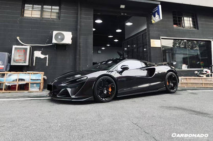 McLaren Artura Coupé Carbonado 2023-UP | Borde frontal de fibra de carbono autoclave estilo Spider NVT