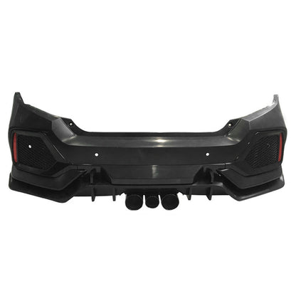 K2 Industries 2016-2021 Honda Civic Sedan Type R Style CTR Bumper + Lip +Grille