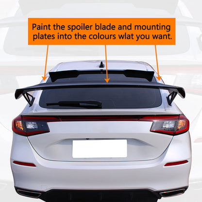 K2 Industries 2022-2024 Honda Civic Type R Primer Trunk Spoiler Mounting Plates ABS