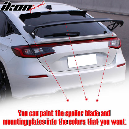 2022-2024 Honda Civic Type R Primer Trunk Spoiler Mounting Plates ABS