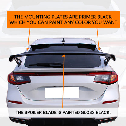 K2 Industries 2022-2024 Honda Civic Type R Gloss Trunk Spoiler Mounting Plate ABS