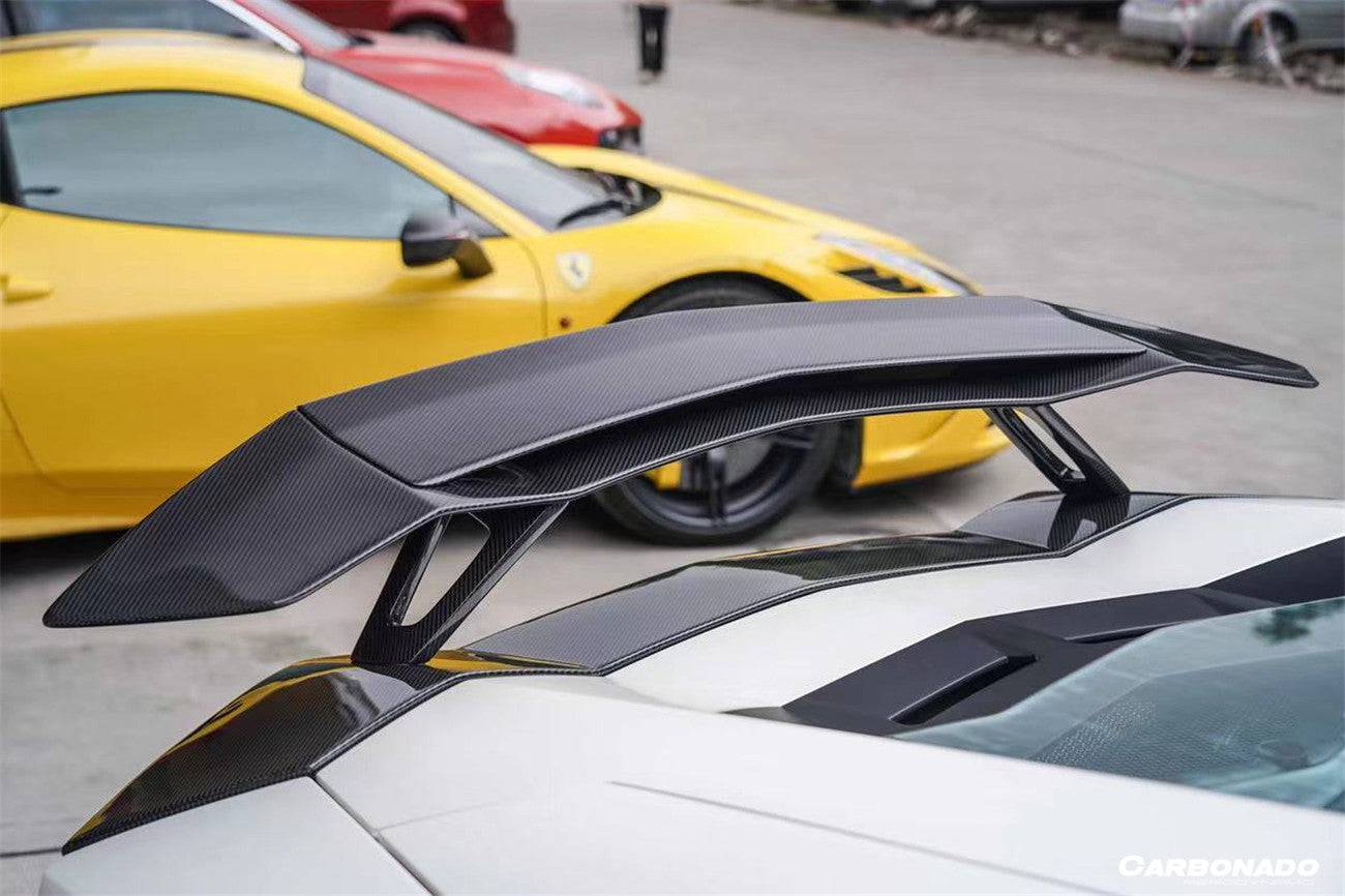 Carbonado OTC Style Trunk Spoiler Wing with Base | 2011-2022 Lamborghini Aventador LP700 LP750 LP740 LP720 LP780 Coupe/Roadster