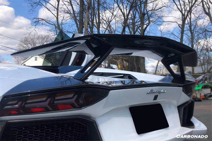 Carbonado OTC Style Trunk Spoiler Wing with Base | 2011-2022 Lamborghini Aventador LP700 LP750 LP740 LP720 LP780 Coupe/Roadster