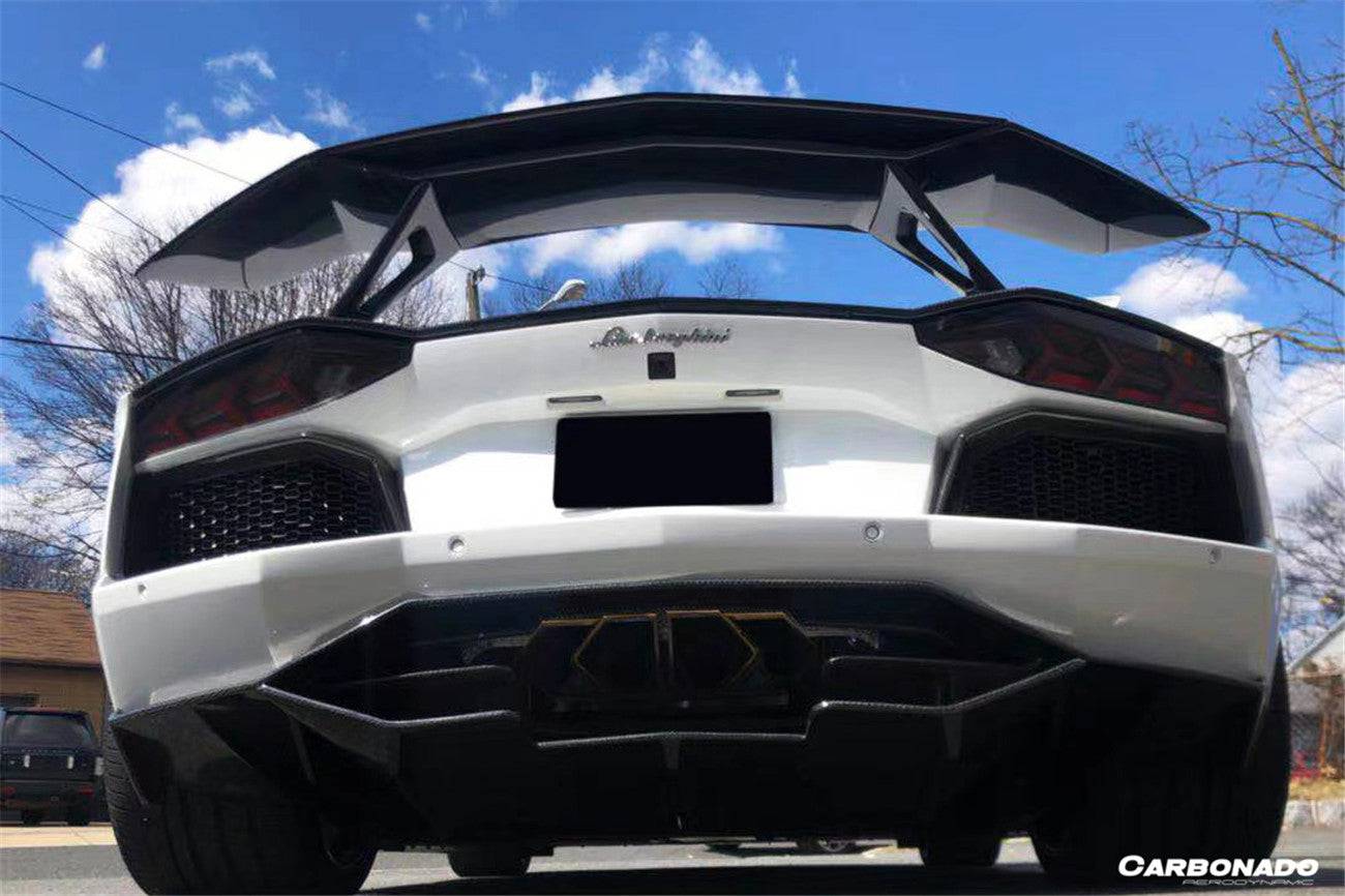Carbonado OTC Style Trunk Spoiler Wing with Base | 2011-2022 Lamborghini Aventador LP700 LP750 LP740 LP720 LP780 Coupe/Roadster