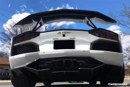 Carbonado OTC Style Trunk Spoiler Wing with Base | 2011-2022 Lamborghini Aventador LP700 LP750 LP740 LP720 LP780 Coupe/Roadster