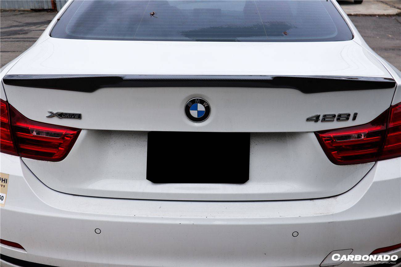 Carbonado 2013-2020 BMW 4 Series F32 M Style Carbon Fiber Turnk Spoiler