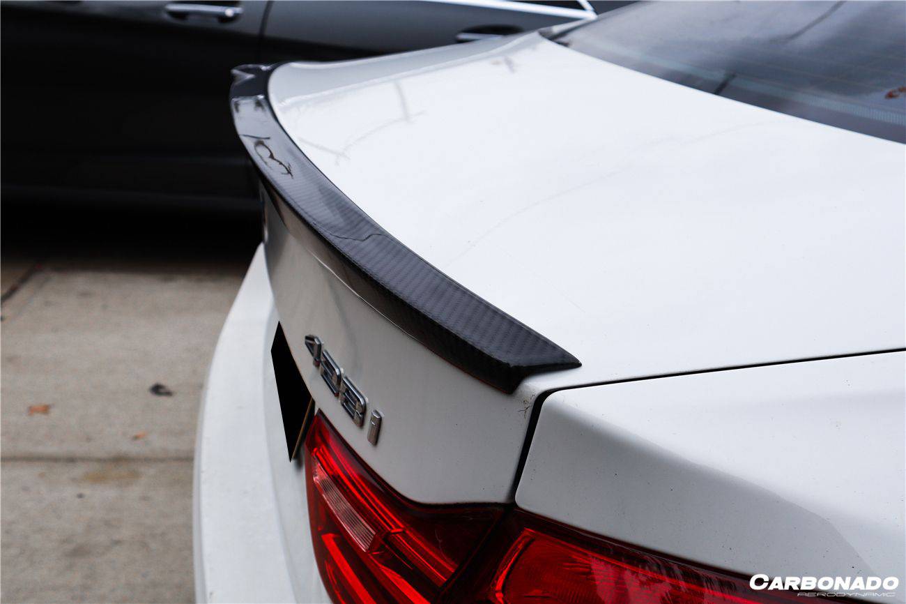 Carbonado 2013-2020 BMW 4 Series F32 M Style Carbon Fiber Turnk Spoiler