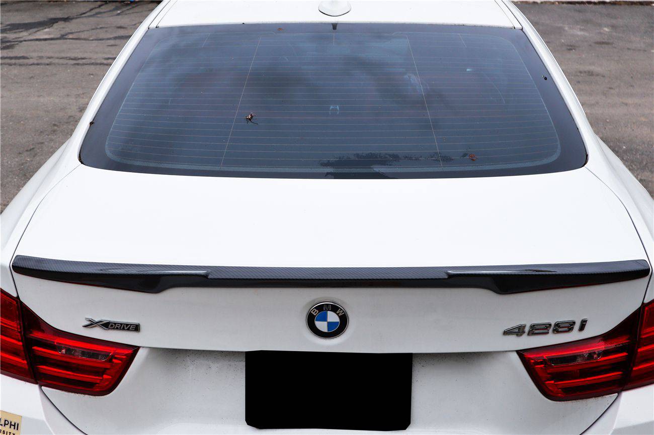 Carbonado 2013-2020 BMW 4 Series F32 M Style Carbon Fiber Turnk Spoiler