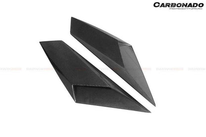 Carbonado 2011-2021 Lamborghini Aventador LP700 LP740 Coupe  Roadster BKSS Style Carbon Fiber Rear Side Scoops