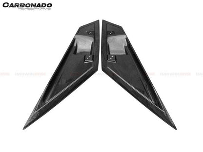 Carbonado 2011-2021 Lamborghini Aventador LP700 LP740 Coupe  Roadster BKSS Style Carbon Fiber Rear Side Scoops