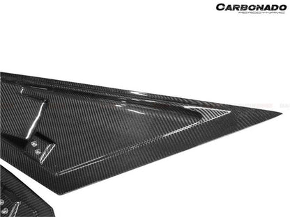 Carbonado 2011-2021 Lamborghini Aventador LP700 LP740 Coupe  Roadster BKSS Style Carbon Fiber Rear Side Scoops