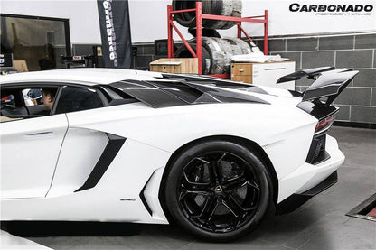 Carbonado 2011-2021 Lamborghini Aventador LP700 LP740 Coupe  Roadster BKSS Style Carbon Fiber Rear Side Scoops