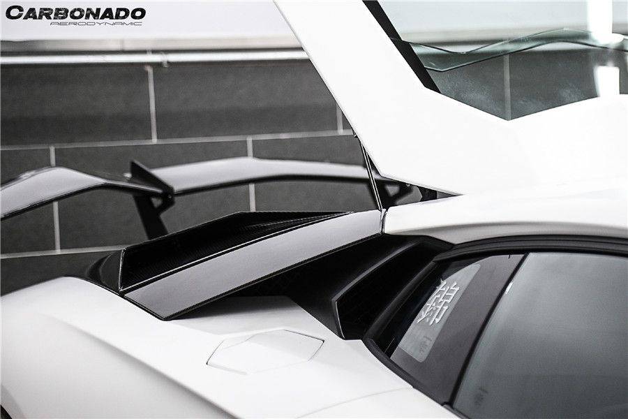 Carbonado 2011-2021 Lamborghini Aventador LP700 LP740 Coupe  Roadster BKSS Style Carbon Fiber Rear Side Scoops