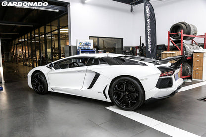 Carbonado 2011-2021 Lamborghini Aventador LP700 LP740 Coupe  Roadster BKSS Style Carbon Fiber Rear Side Scoops