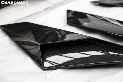 Carbonado 2011-2021 Lamborghini Aventador LP700 LP740 Coupe  Roadster BKSS Style Carbon Fiber Rear Side Scoops