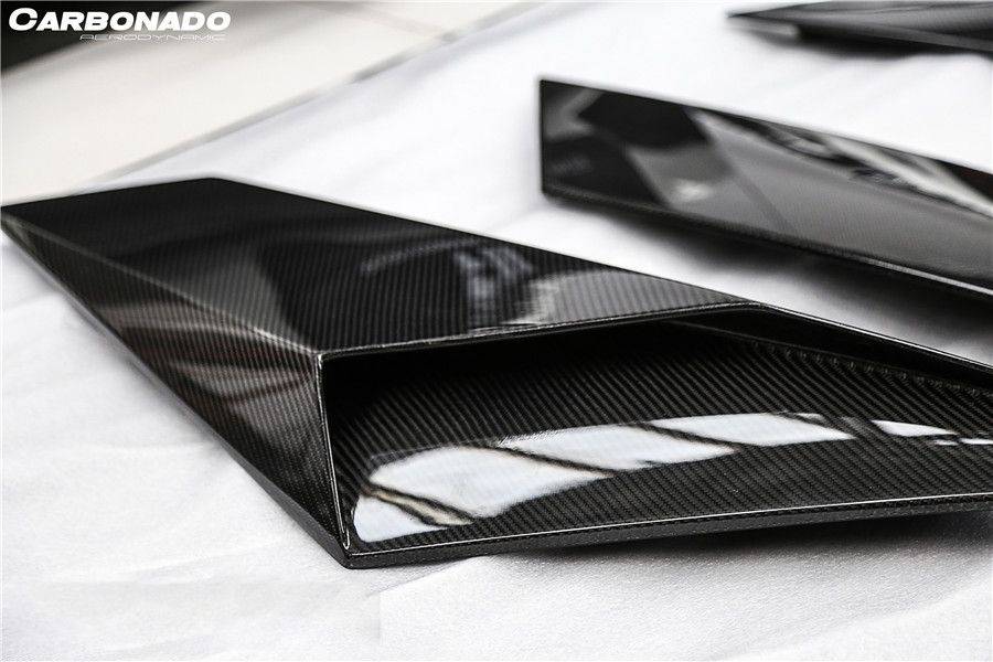 Carbonado 2011-2021 Lamborghini Aventador LP700 LP740 Coupe  Roadster BKSS Style Carbon Fiber Rear Side Scoops