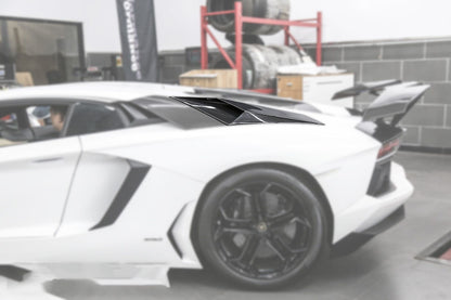 Carbonado 2011-2021 Lamborghini Aventador LP700 LP740 Coupe  Roadster BKSS Style Carbon Fiber Rear Side Scoops