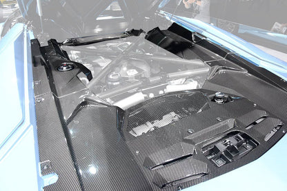 Carbonado 2011-2016 Lamborghini Aventador LP700 Coupe Carbon Fiber Engine Bay Cover Interior Replacement