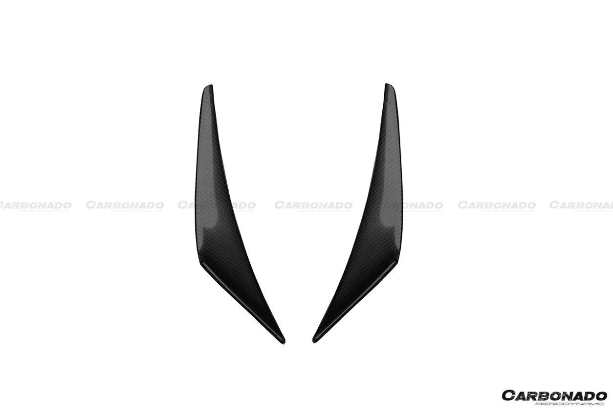 Canards de fibra de carbono estilo BKSS para McLaren 650S MP4 12C Carbonado 2011-2017