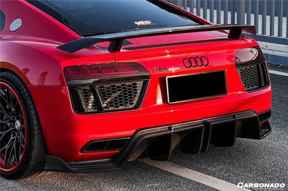 Carbonado 2016-2025 Audi R8 GEN2 Coupe ONLY GT Style Carbon Fiber Trunk Wing