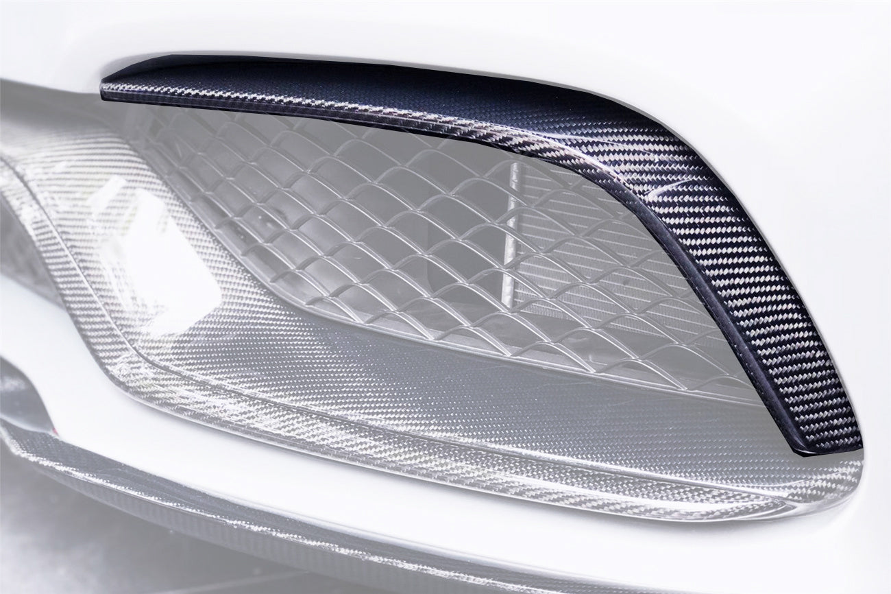 Canards delanteros de fibra de carbono DarwinPRO para Mercedes Benz W205 C63 S AMG (2015-2021)