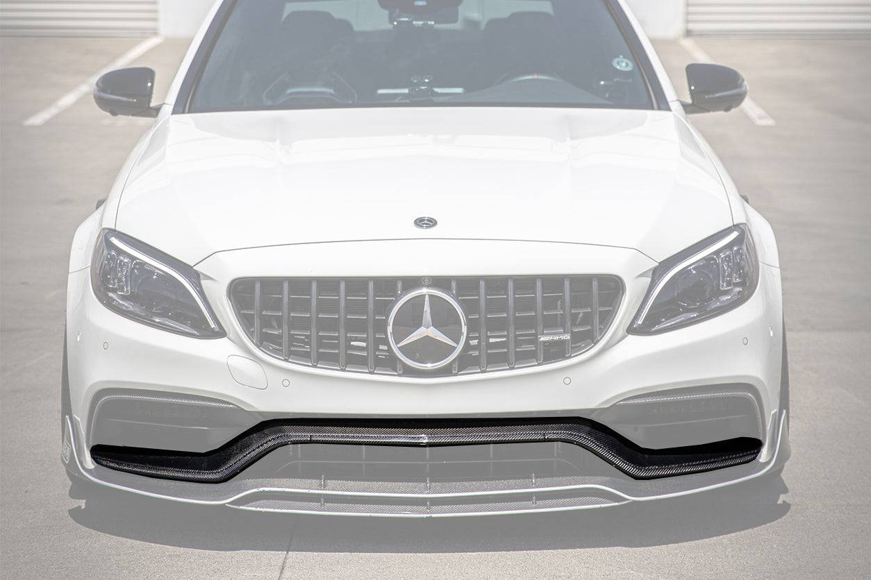 Carbonado 2015-2021 Mercedes Benz W205 C63 S AMG Sedan Coupe Carbon Fiber Front Bumper Accessory Set (4pcs)
