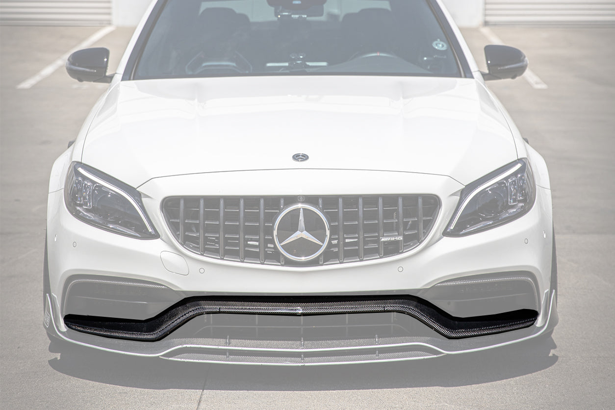 DarwinPRO 2015-2023 Mercedes Benz W205 C63 S AMG Carbon Fiber Front Bumper Trim Set (4pcs)