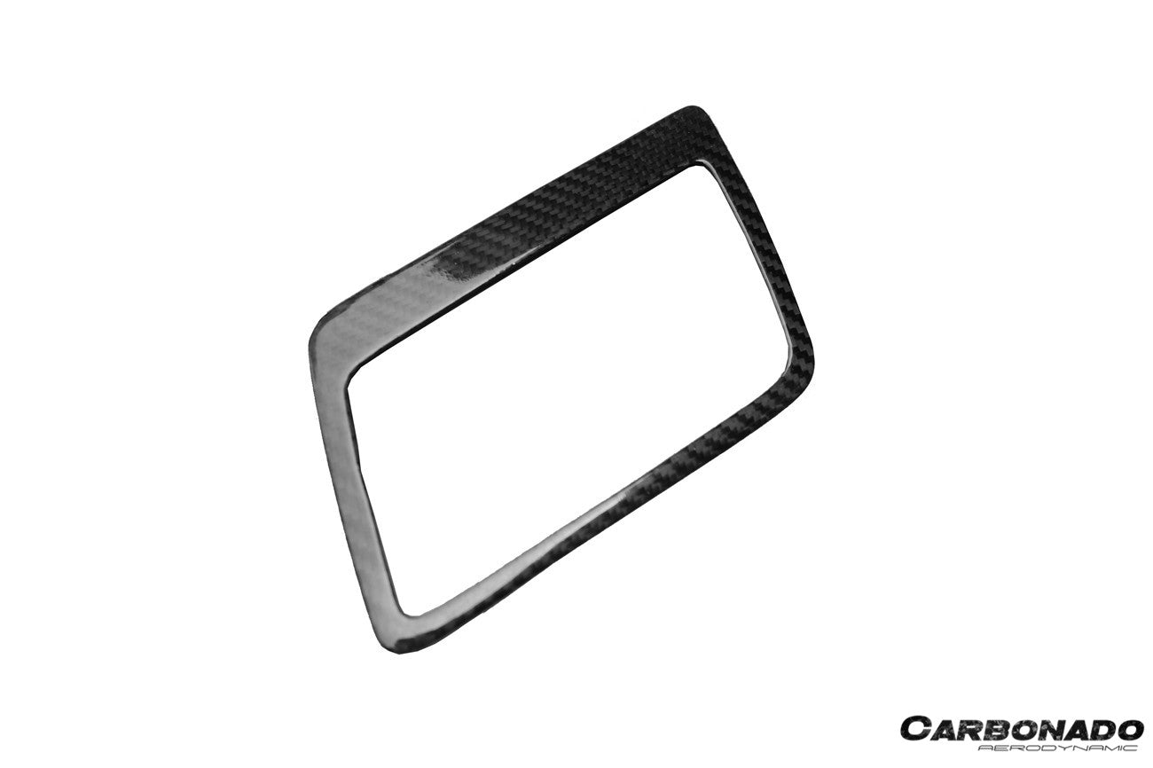 Carbonado 2013-2019 Corvette C7 Z06 Grandsport Dry Carbon Fiber Automatic Manual Control Gear Shift Panel Cover Trim