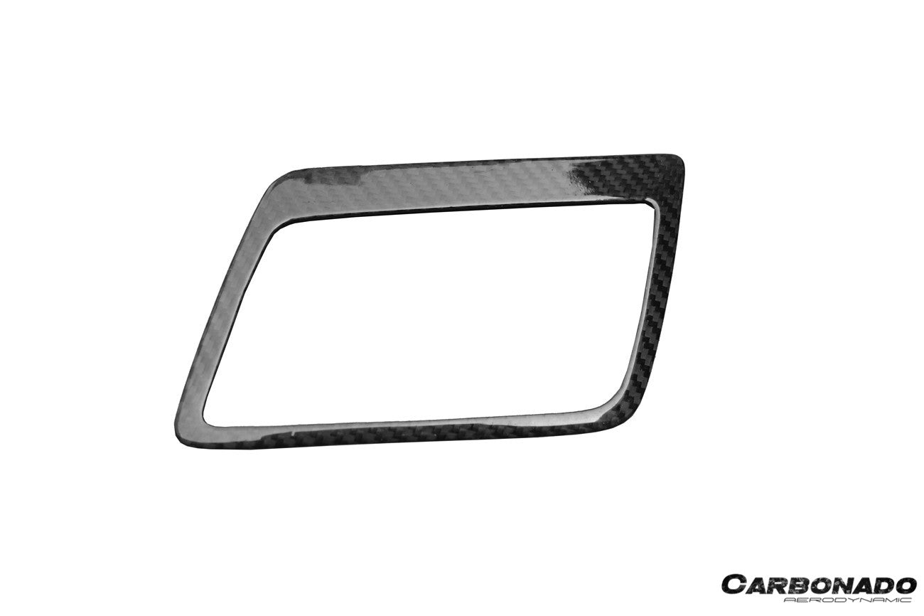 Carbonado 2013-2019 Corvette C7 Z06 Grandsport Dry Carbon Fiber Automatic Manual Control Gear Shift Panel Cover Trim