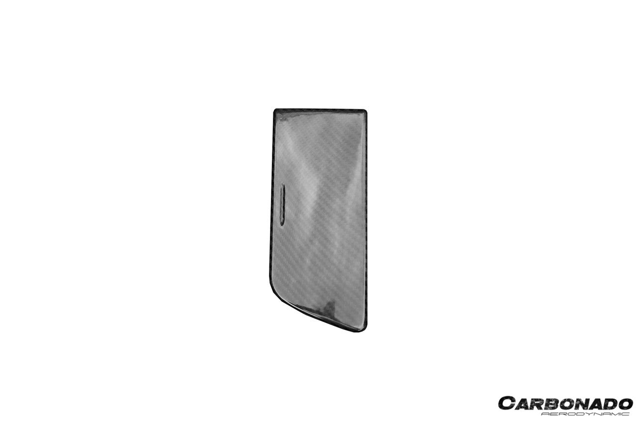 Carbonado 2013-2019 Corvette C7 Z06 Grandsport Dry Carbon Fiber Cup Holder Cover Panel Trim
