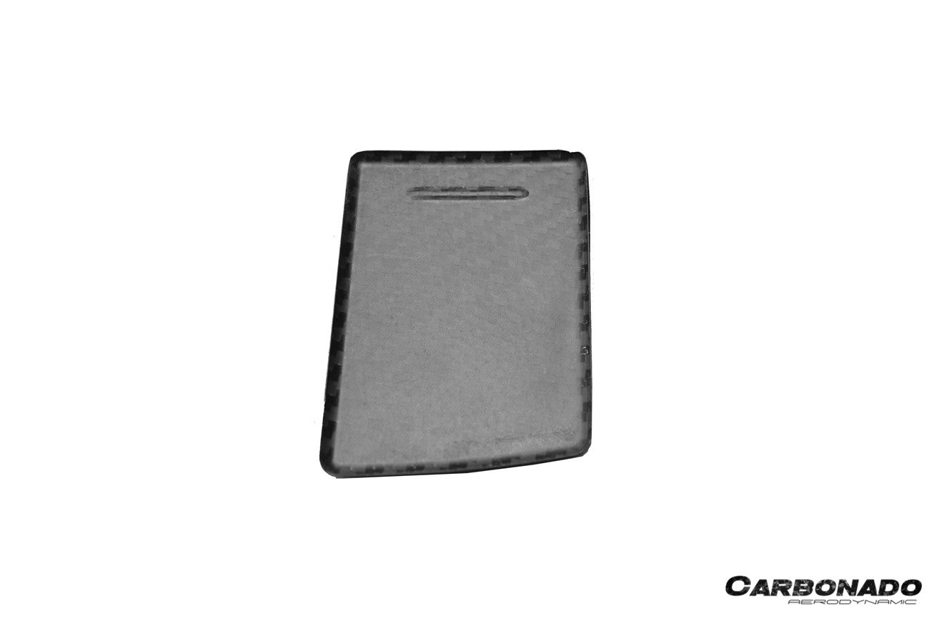 Carbonado 2013-2019 Corvette C7 Z06 Grandsport Dry Carbon Fiber Cup Holder Cover Panel Trim