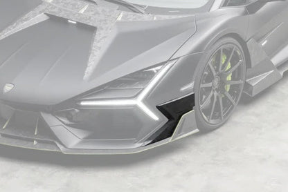 Carbonado MSY Style Autoclave Carbon Fiber Front Bumper Side Splitter | 2024-UP Lamborghini Revuelto