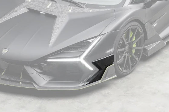 Carbonado MSY Style Autoclave Carbon Fiber Front Bumper Side Splitter | 2024-UP Lamborghini Revuelto