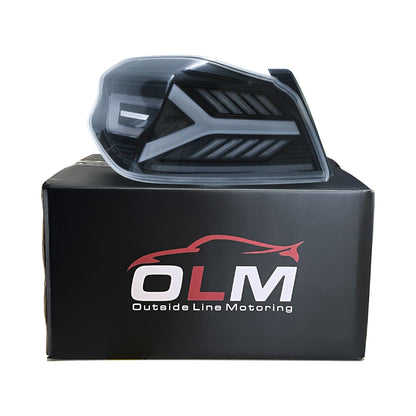 Luces traseras LED OLM Y-Spec (lente transparente, óptica blanca) - WRX/STI 2015-2021