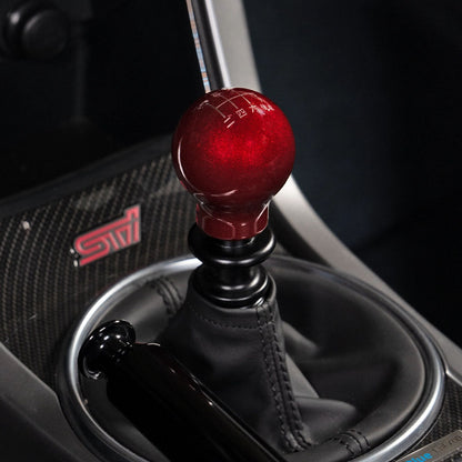 Perilla de cambio con peso Billetworkz - 6 velocidades - Grabado japonés - Subaru WRX 2015-2025