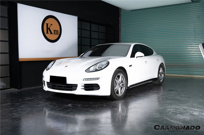 Faldones laterales de fibra de carbono seca estilo Porsche Panamera 970 SD Carbonado 2010-2016