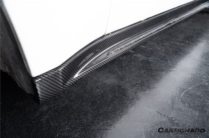 Faldones laterales de fibra de carbono seca estilo Porsche Panamera 970 SD Carbonado 2010-2016
