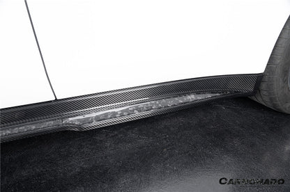Faldones laterales de fibra de carbono seca estilo Porsche Panamera 970 SD Carbonado 2010-2016