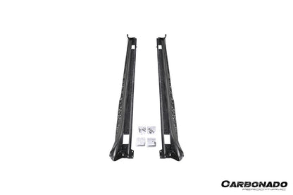 Faldones laterales de fibra de carbono seca estilo Porsche Panamera 970 SD Carbonado 2010-2016