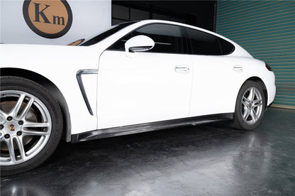 Faldones laterales de fibra de carbono seca estilo Porsche Panamera 970 SD Carbonado 2010-2016