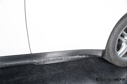 Faldones laterales de fibra de carbono seca estilo Porsche Panamera 970 SD Carbonado 2010-2016