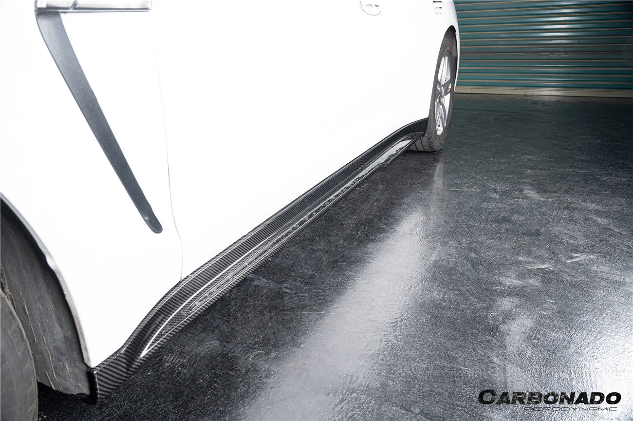 Faldones laterales de fibra de carbono seca estilo Porsche Panamera 970 SD Carbonado 2010-2016
