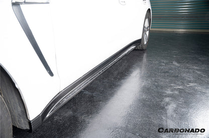 Faldones laterales de fibra de carbono seca estilo Porsche Panamera 970 SD Carbonado 2010-2016
