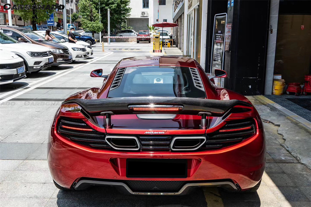 Alerón de maletero de fibra de carbono estilo VRS para McLaren 650S MP4 12C Carbonado 2011-2017