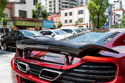 Alerón de maletero de fibra de carbono estilo VRS para McLaren 650S MP4 12C Carbonado 2011-2017
