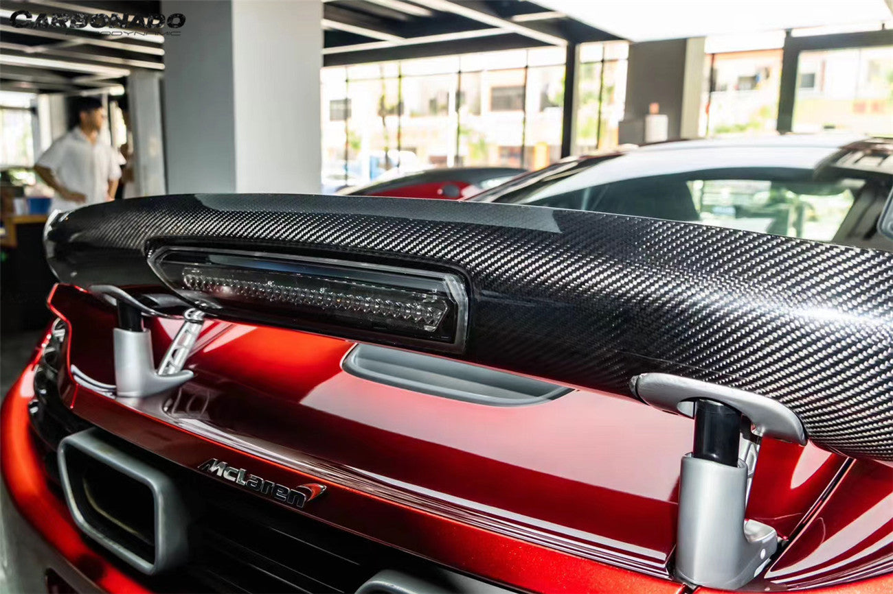 Alerón de maletero de fibra de carbono estilo VRS para McLaren 650S MP4 12C Carbonado 2011-2017