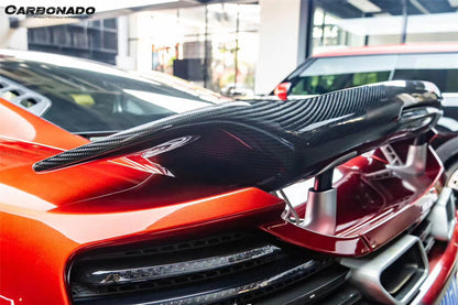 Alerón de maletero de fibra de carbono estilo VRS para McLaren 650S MP4 12C Carbonado 2011-2017